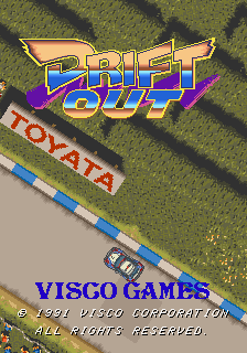 Drift Out (Europe) Title Screen